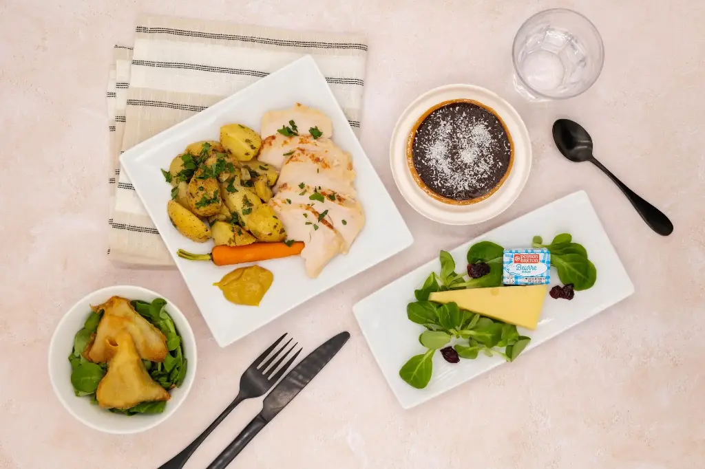 Plateau repas La Loire - Poulet (sans eau / sans fromage)
